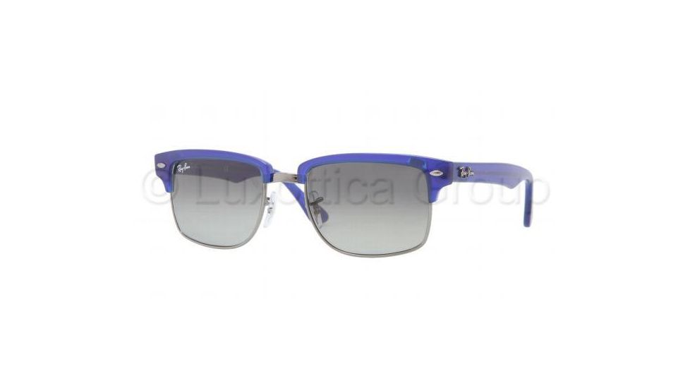 Ray-Ban RB4190 Sunglasses 600471-5219 - Semi Gloss Blue/Gunmetal Frame, Crystal Gray Gradient Lenses