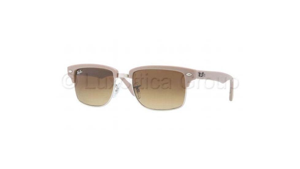 Ray-Ban RB4190 Sunglasses 600985-5219 - Demi Gloss Matte Beige Frame, Brown Gradient Lenses