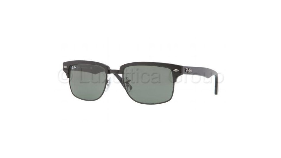 Ray-Ban RB4190 Sunglasses 877-5219 - Demi Gloss Black/Black Frame, Crystal Green Lenses