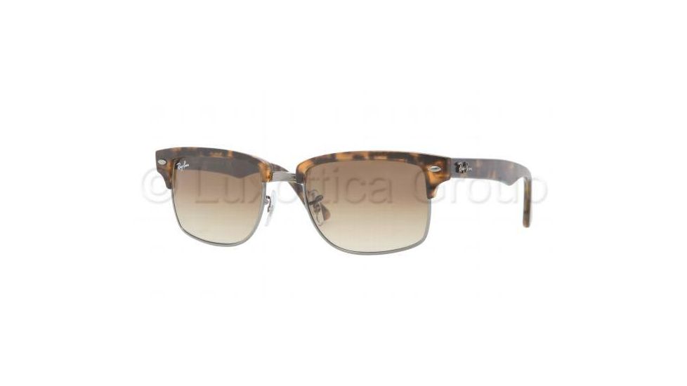 Ray-Ban RB4190 Sunglasses 878/51-5219 - Semi Gloss Havana/Gunmetal Frame, Crystal Brown Gradient Lenses