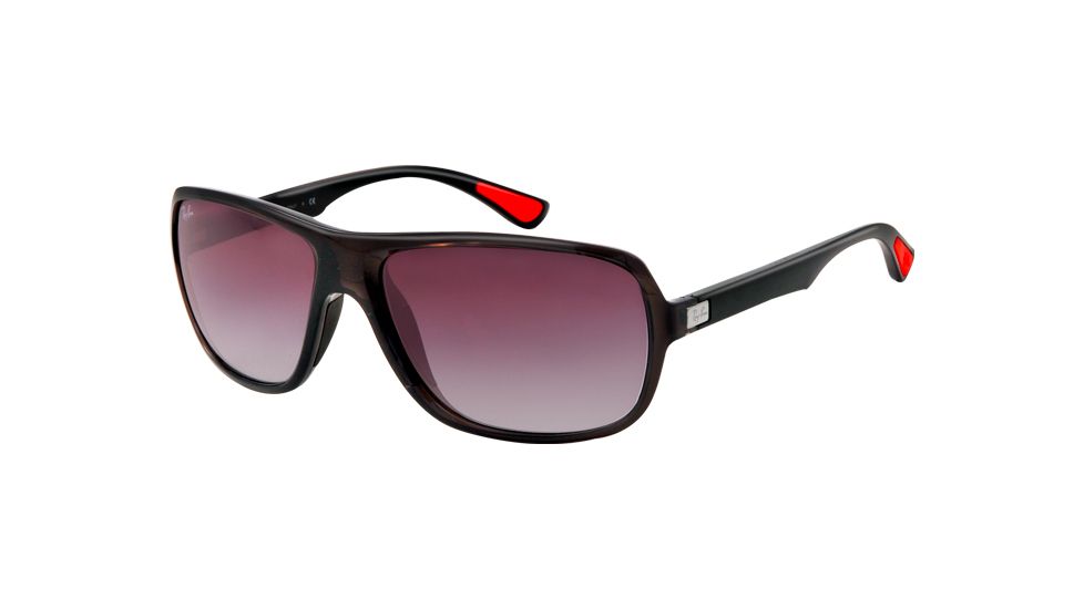 Ray-Ban RB4192 Single Vision Prescription Sunglasses RB4192-60068G-61 - Lens Diameter 61 mm, Frame Color Glossy Grey