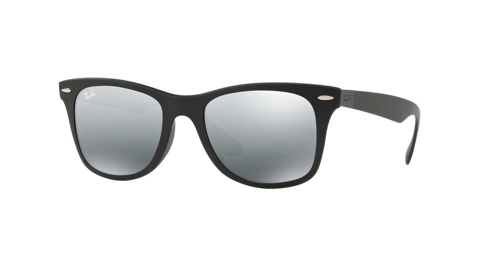 Ray-Ban RB4195F Single Vision Prescription Sunglasses, 52mm, Matte Black, RB4195F-601S88-52-SV