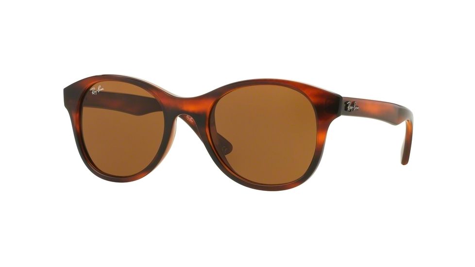 Ray-Ban RB4203 Single Vision Prescription Sunglasses RB4203-820-73-51 - Lens Diameter 51 mm, Frame Color Shiny Striped Havana
