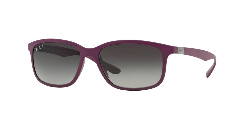 Ray-Ban RB4215 Sunglasses 6128T3-57 - Dark Violet Frame, Polar Grey Gradien Lenses