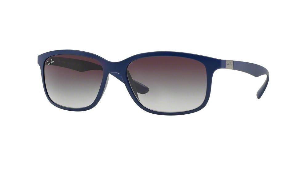 Ray-Ban RB4215 Sunglasses 61618G-57 - Matte Dark Blue Frame, Grey Gradient Dark Grey Lenses