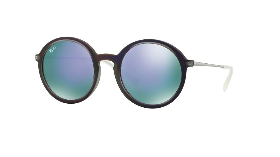 Ray-Ban RB4222 Progressive Prescription Sunglasses RB4222-61684V-50 - Lens Diameter 50 mm, Frame Color Shot Violet Rubber
