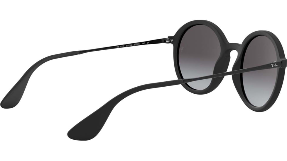 Ray-Ban RB4222 Sunglasses 622/8G-50 - Black Rubber Frame, Grey Gradient Lenses