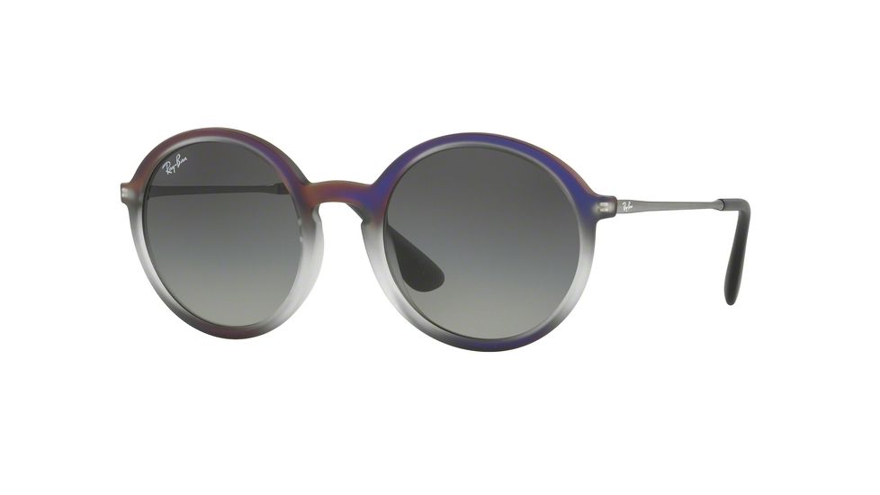 Ray-Ban RB4222 Progressive Prescription Sunglasses RB4222-622311-50 - Lens Diameter 50 mm, Frame Color Violet Shot On Black