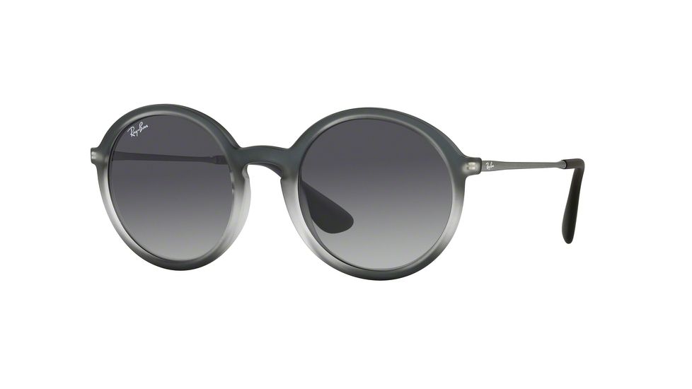 Ray-Ban RB4222 Progressive Prescription Sunglasses RB4222-62268G-50 - Lens Diameter 50 mm, Frame Color Shot Grey On Black