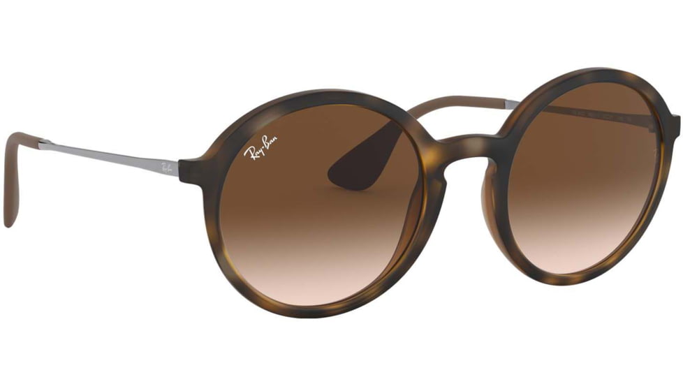 Ray-Ban RB4222 Sunglasses 865/13-50 - Dark Rubber Havana Frame, Gradient Brown Lenses