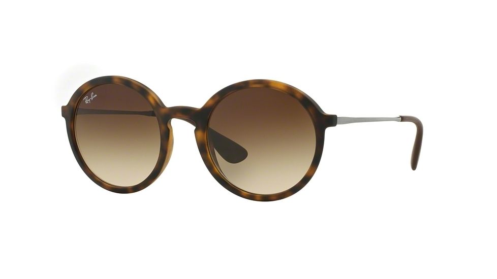 Ray-Ban RB4222 Progressive Prescription Sunglasses RB4222-865-13-50 - Lens Diameter 50 mm, Frame Color Dark Rubber Havana