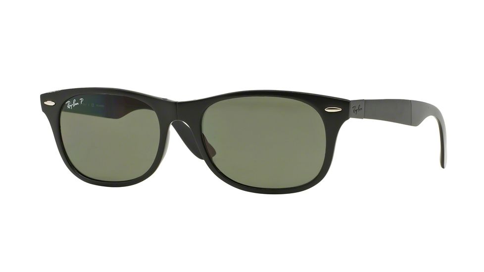 Ray-Ban RB4223 Sunglasses 601S9A-55 - Matte Black Frame, Polar Green Lenses
