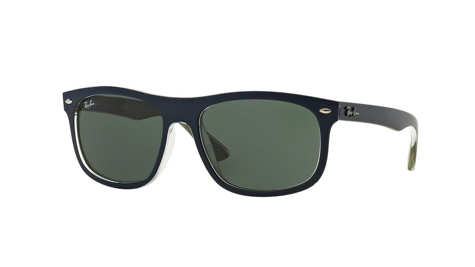 Ray-Ban RB4226 Progressive Prescription Sunglasses RB4226-618871-56 - Lens Diameter 56 mm, Frame Color Top Mat Blue On Military Green
