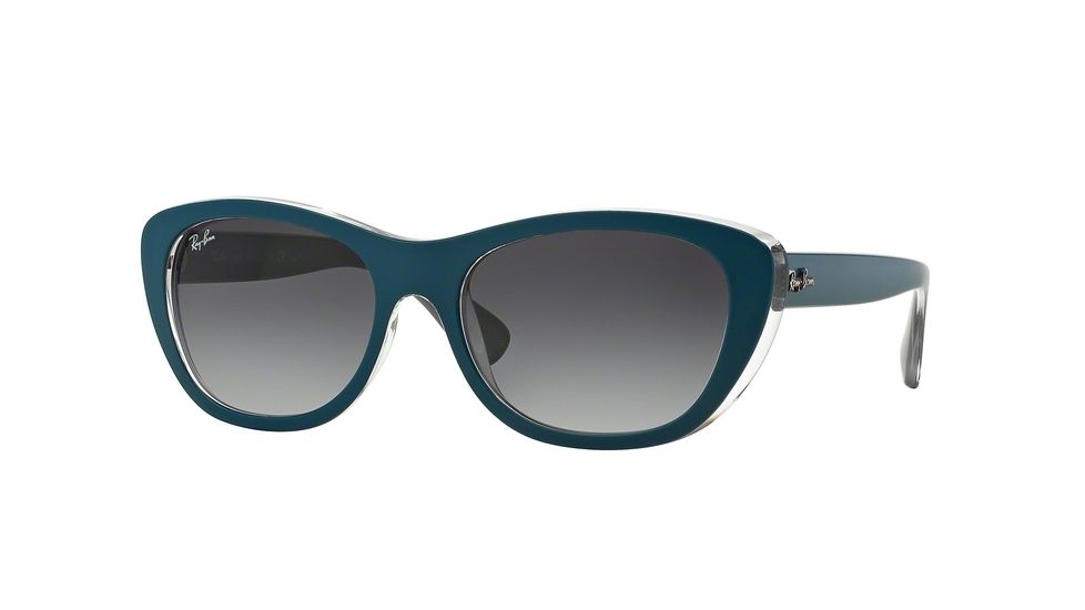 Ray-Ban RB4227 Sunglasses 61918G-55 - Top Mat Oil On Grey Frame, Grey Gradient Dark Grey Lenses