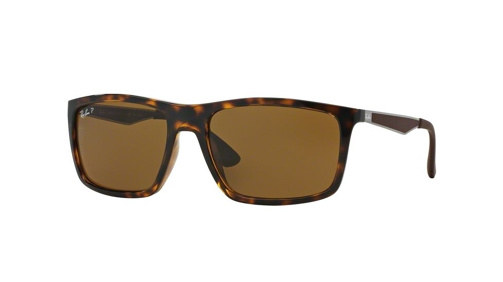 Ray-Ban RB4228 Progressive Prescription Sunglasses RB4228-710-83-58 - Lens Diameter 58 mm, Frame Color Light Havana