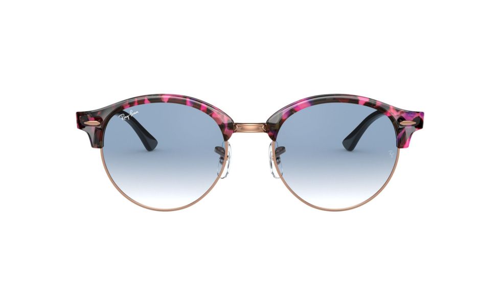 Ray-Ban RB4246 Bifocal Prescription Sunglasses, 51mm, Spotted Grey/Violet, RB4246-12573F-51-BI