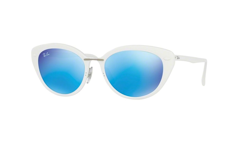 Ray-Ban RB4250 Single Vision Prescription Sunglasses RB4250-671-55-52 - Lens Diameter 52 mm, Frame Color Shiny White