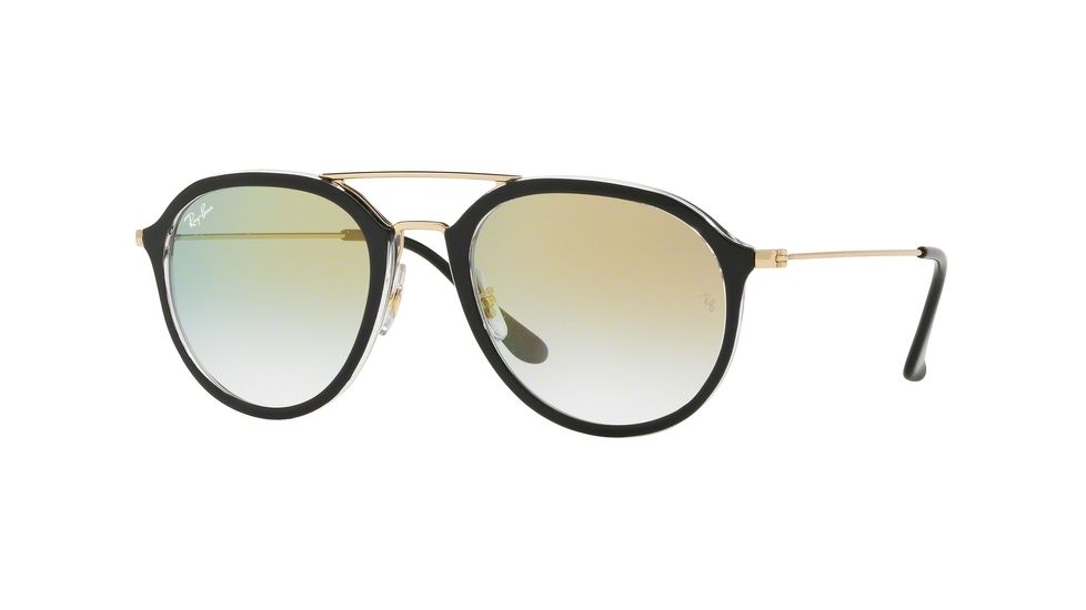 Ray-Ban RB4253 Single Vision Prescription Sunglasses RB4253-6052Y0-53 - Lens Diameter 53 mm, Frame Color Black