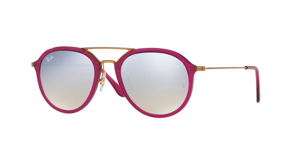 Ray-Ban RB4253 Single Vision Prescription Sunglasses RB4253-62359U-53 - Lens Diameter 53 mm, Frame Color Shiny Fuxia