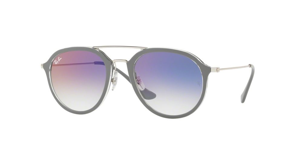 Ray-Ban RB4253 Single Vision Prescription Sunglasses RB4253-6337S5-53 - Lens Diameter 53 mm, Frame Color Grey