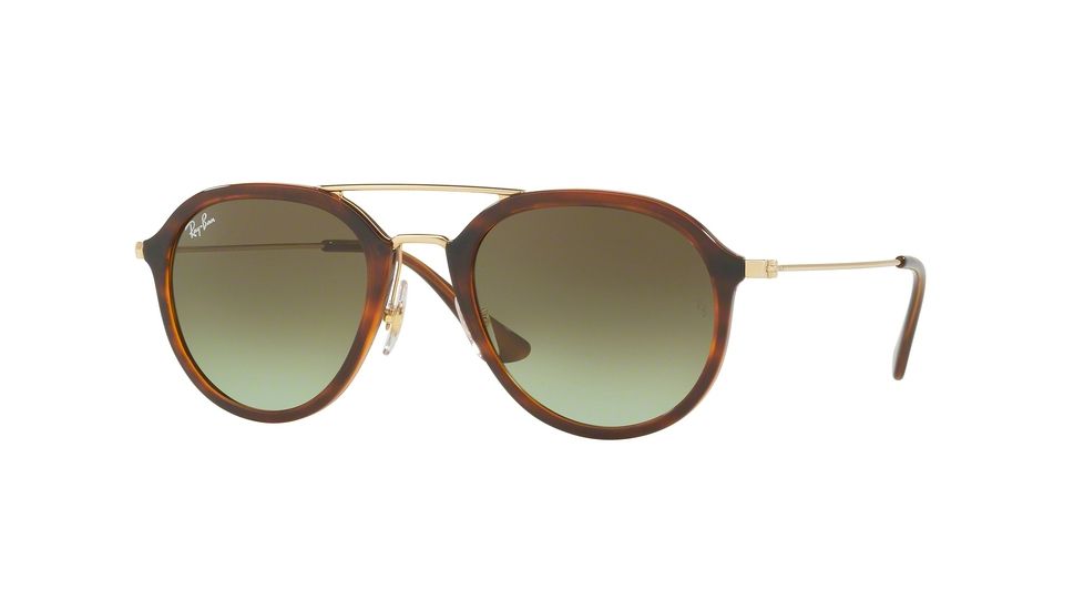 Ray-Ban RB4253 Single Vision Prescription Sunglasses RB4253-820-A6-53 - Lens Diameter 53 mm, Frame Color Stripped Havana