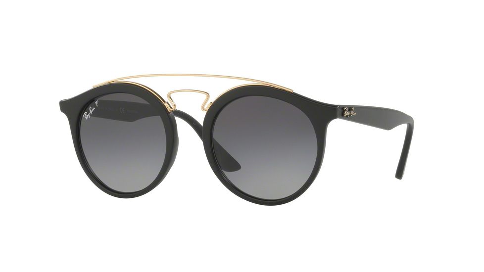 Ray-Ban RB4256 Sunglasses 601ST3-49 - Matte Black Frame, Grey Gradient Polar Lenses