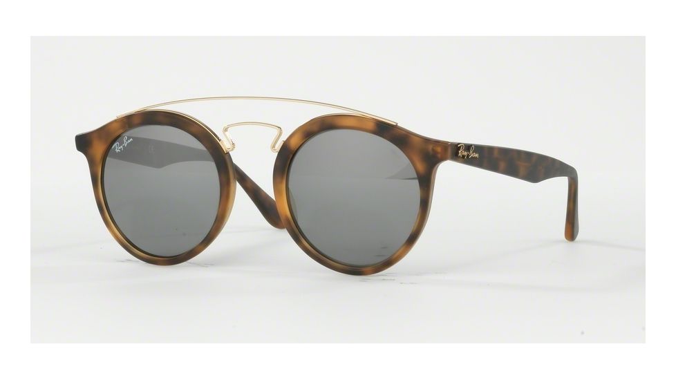 Ray-Ban RB4256 Sunglasses 60926G-49 - Matte Havana Frame, Grey Mirror Silver Lenses