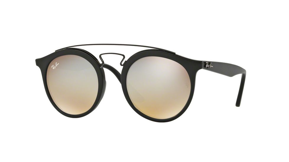 Ray-Ban RB4256 Sunglasses 6253B8-46 - Matte Black Frame, Mirror Gradient Grey Lenses