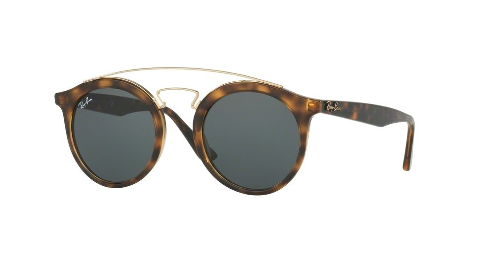 Ray-Ban RB4256 Sunglasses 710/71-46 - Havana Frame, Dark Green Lenses