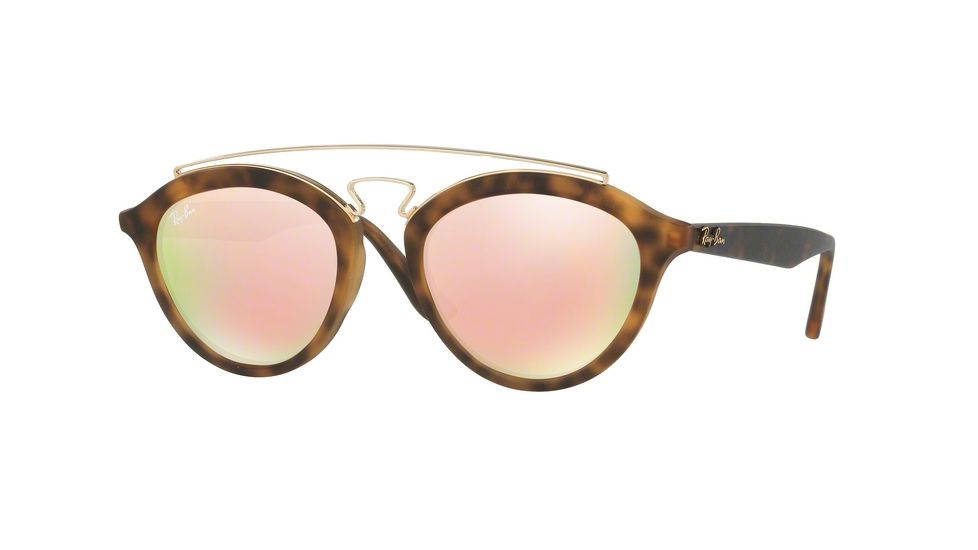 Ray-Ban RB4257 Progressive Prescription Sunglasses RB4257-60922Y-50 - Lens Diameter 50 mm, Frame Color Matte Havana
