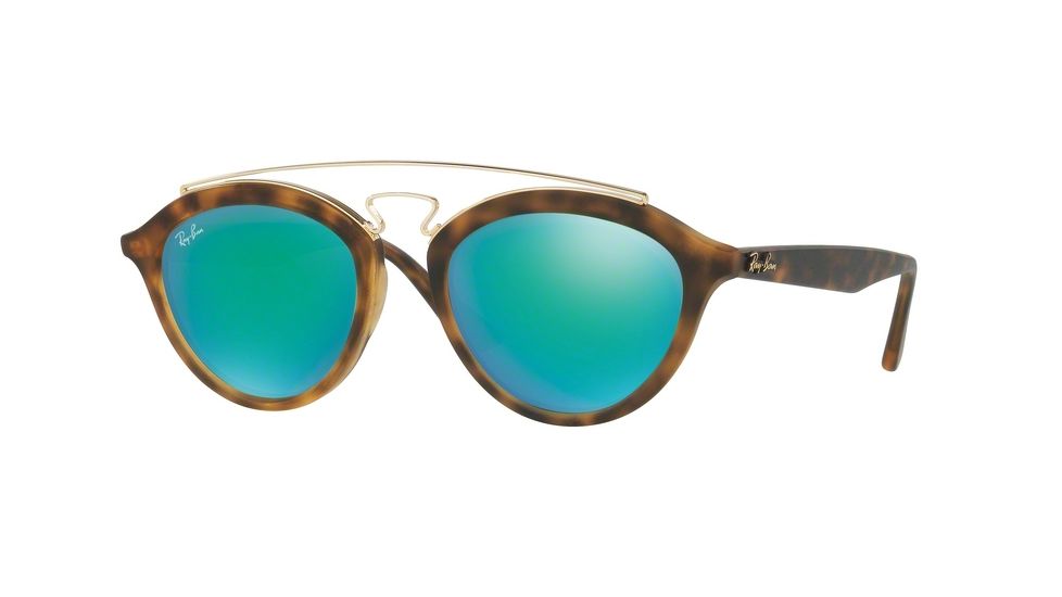 Ray-Ban RB4257 Progressive Prescription Sunglasses RB4257-60923R-53 - Lens Diameter 53 mm, Frame Color Matte Havana
