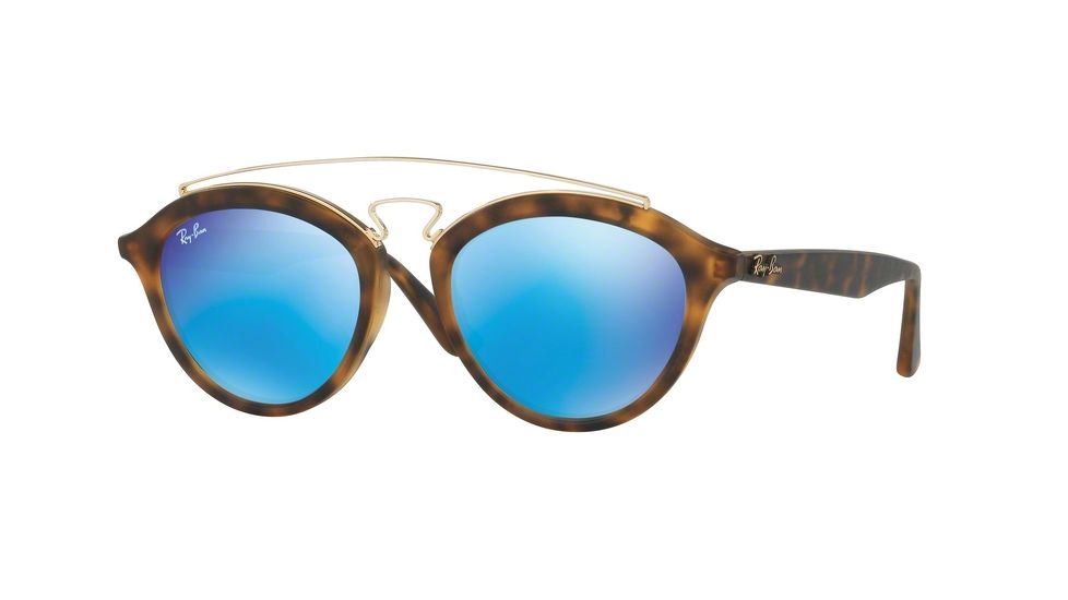 Ray-Ban RB4257 Progressive Prescription Sunglasses RB4257-609255-53 - Lens Diameter 53 mm, Frame Color Matte Havana