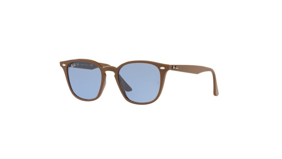 Ray-Ban RB4258 Progressive Prescription Sunglasses, 50mm, Brown, RB4258-638180-50-PRO