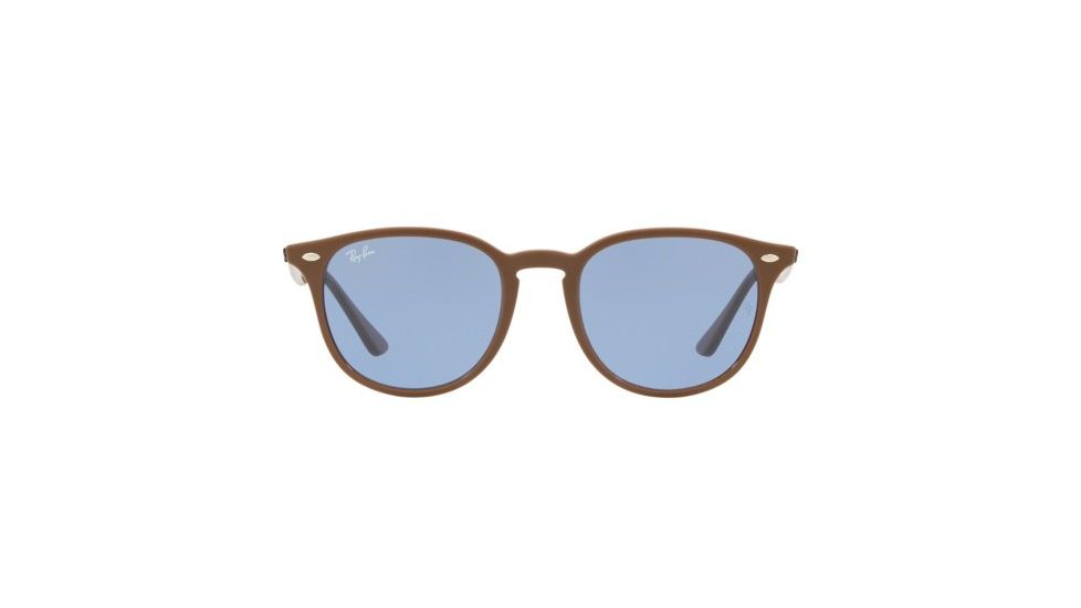 Ray-Ban RB4259F Single Vision Prescription Sunglasses, 53mm, Brown, RB4259F-638180-53-SV