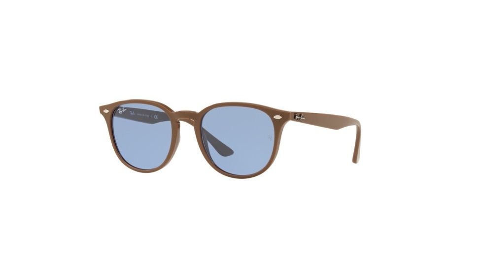 Ray-Ban RB4259F Single Vision Prescription Sunglasses, 53mm, Brown, RB4259F-638180-53-SV