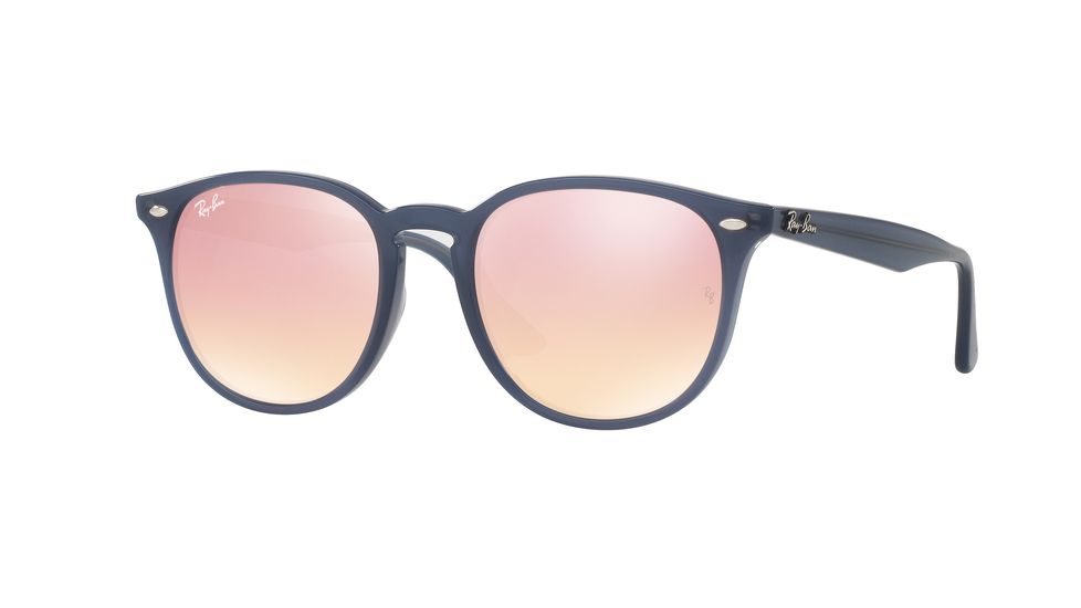 Ray-Ban RB4259F Single Vision Prescription Sunglasses RB4259F-62321T-53 - Lens Diameter 53 mm, Frame Color Shiny Opal Dark Azure