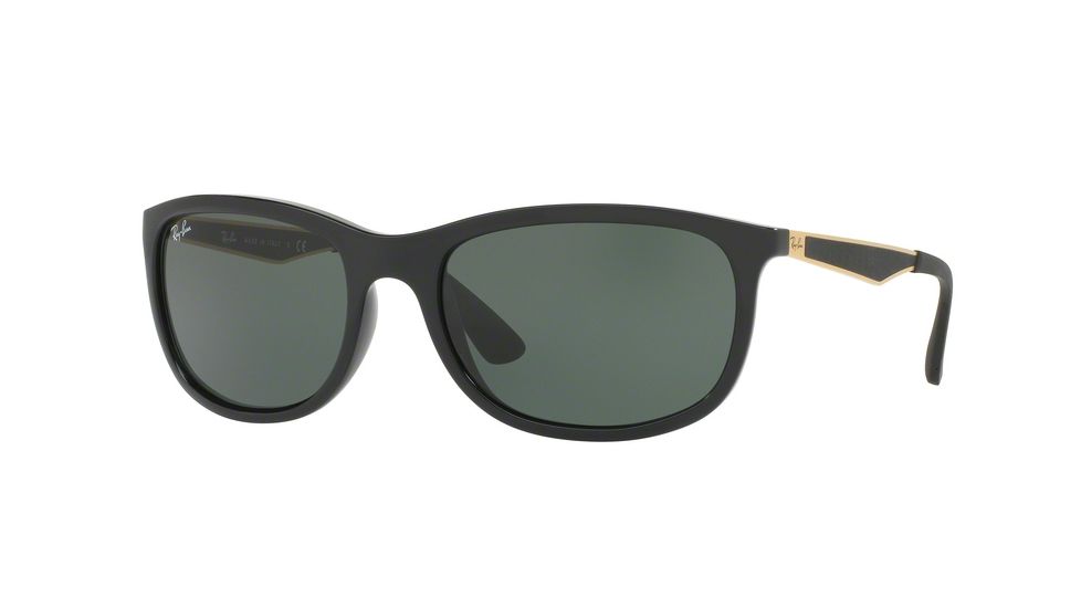 Ray-Ban RB4267 Sunglasses 622771-59 - Shiny Black Frame, Green Lenses