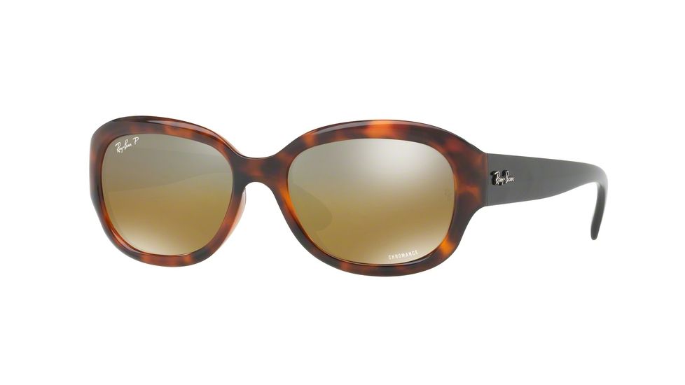 Ray-Ban RB4282CH Single Vision Prescription Sunglasses RB4282CH-6281A2-55 - Lens Diameter 55 mm, Frame Color Red Havana