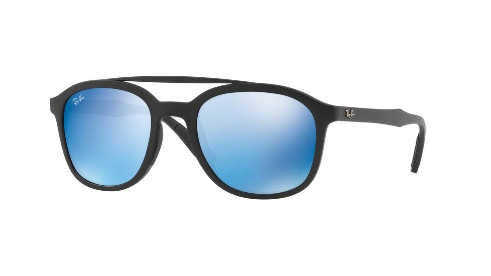 Ray-Ban RB4290 Single Vision Prescription Sunglasses RB4290-601S55-53 - Lens Diameter 53 mm, Frame Color Matte Black