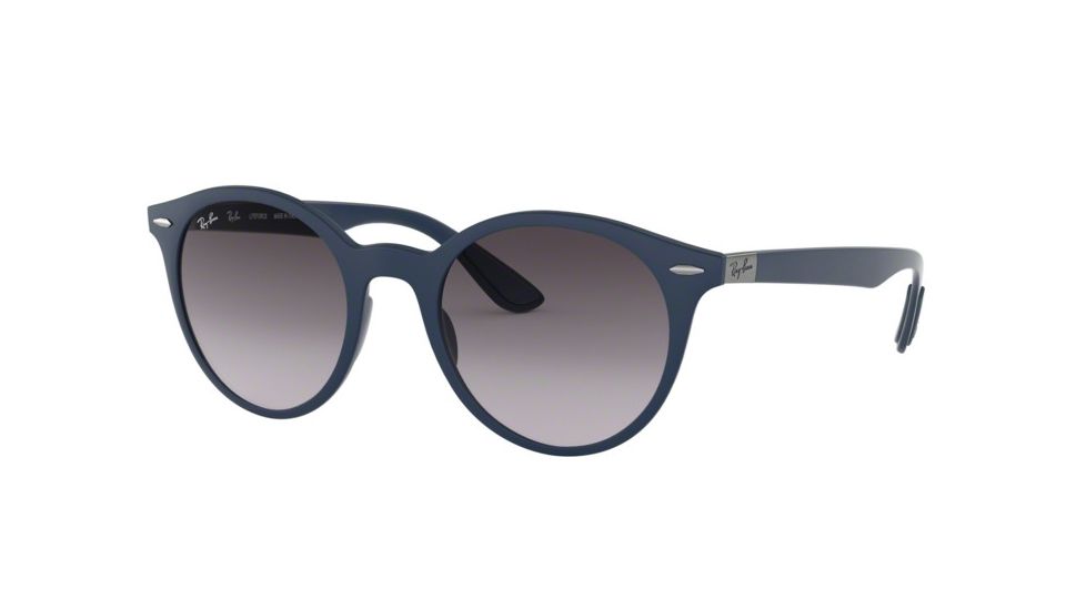 Ray-Ban RB4296 Prescription Sunglasses, 51mm, Matte Dark Blue, RB4296-63318G-51-SV