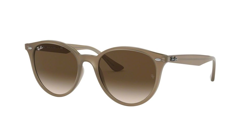 Ray-Ban RB4305F Prescription Sunglasses, 53mm, Beige, RB4305F-616613-53-SV