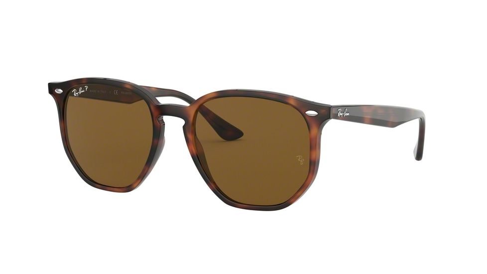 Ray-Ban RB4306F Progressive Prescription Sunglasses, 54mm, Tortoise, RB4306F-710-83-54-PRO