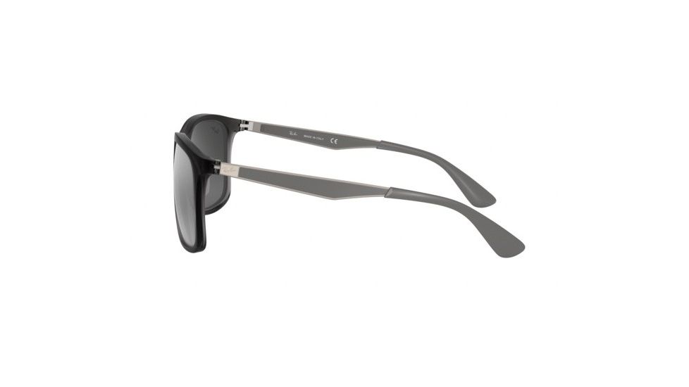 Ray-Ban RB4313 Progressive Prescription Sunglasses, 58mm, Matte Trasparent Grey, RB4313-637988-58-PRO