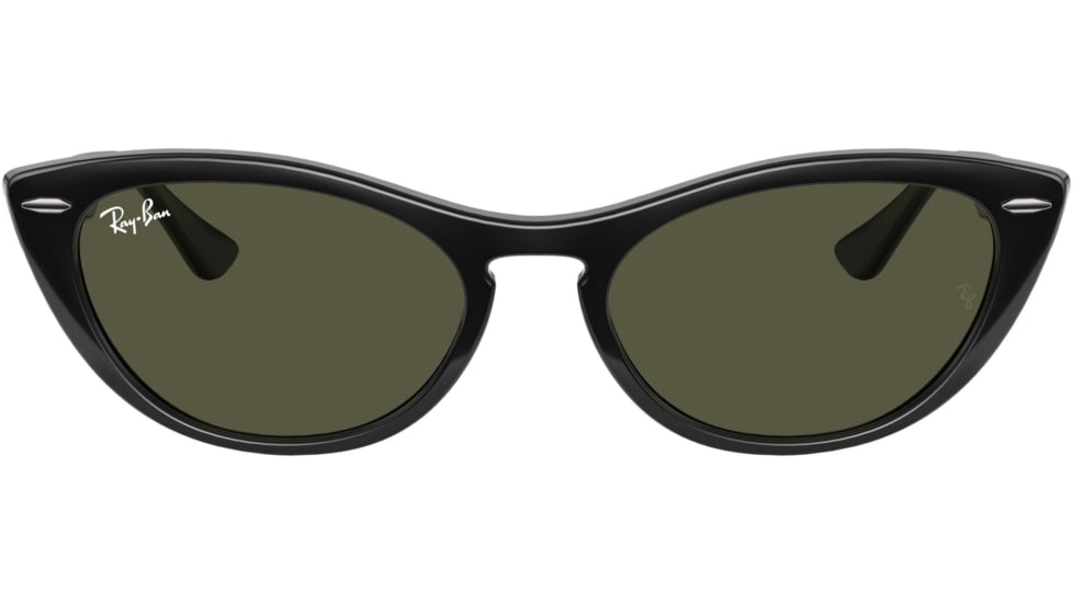 Ray-Ban RB4314N Sunglasses 601/31-54 - Womens, Black Frame, Green Lenses