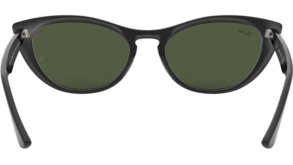 Ray-Ban RB4314N Sunglasses 601/31-54 - Womens, Black Frame, Green Lenses