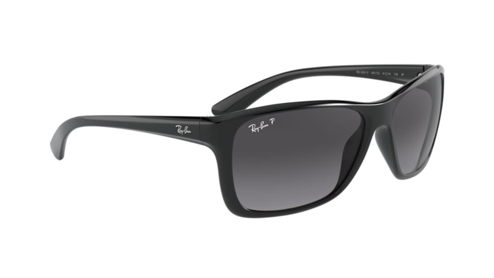 Ray-Ban RB4331F Sunglasses 601/T3-61 - , Grey Gradient Dark Grey Polar Lenses