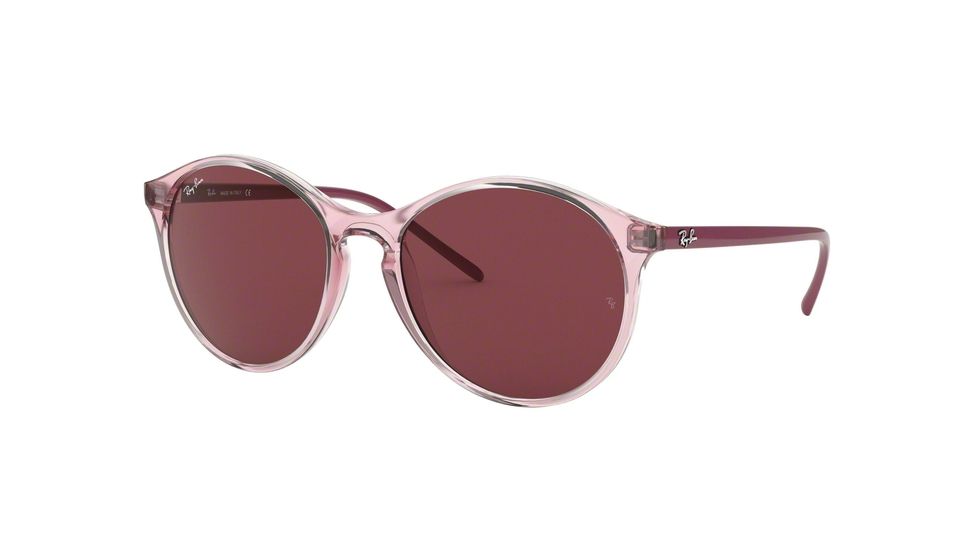 Ray-Ban RB4371 Sunglasses 640075-55 - Transparent Pink Frame, Bordeaux Lenses