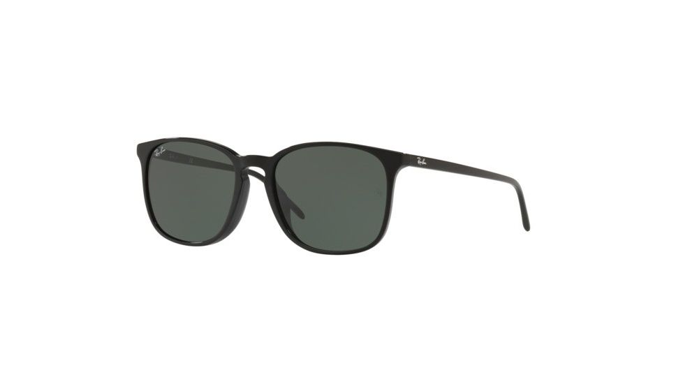 Ray-Ban RB4387F Progressive Prescription Sunglasses, 55mm, Black, RB4387F-901-71-55-PRO