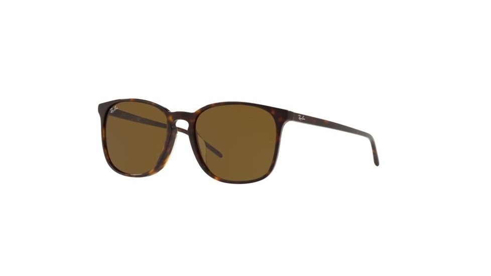 Ray-Ban RB4387F Progressive Prescription Sunglasses, 55mm, Havana, RB4387F-902-73-55-PRO