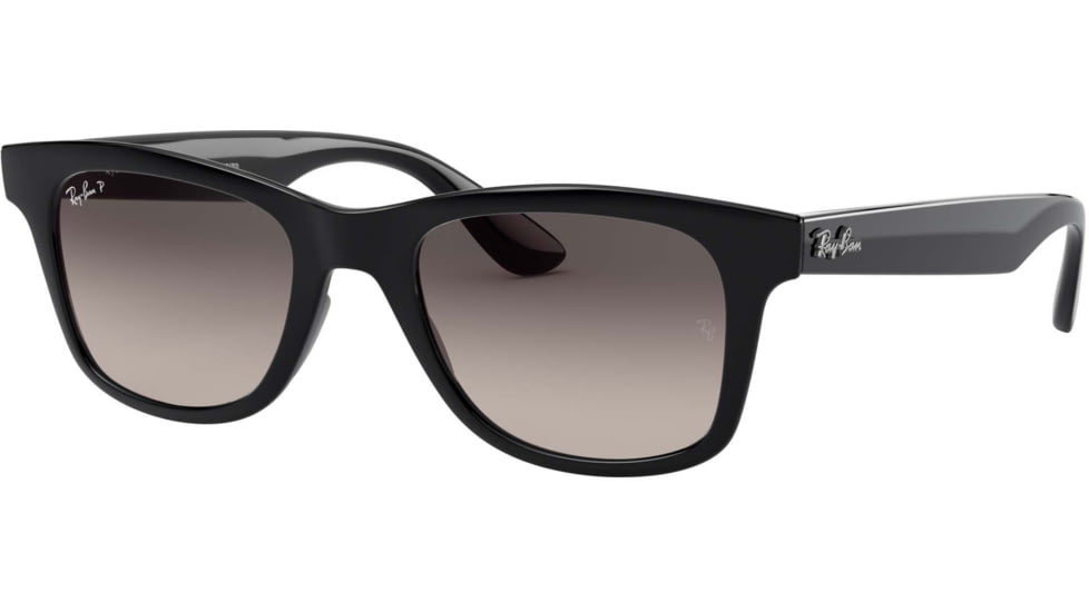 Ray-Ban RB4640 Sunglasses, Black, Grey Gradient Dark Grey, 50, RB4640-601-M3-50